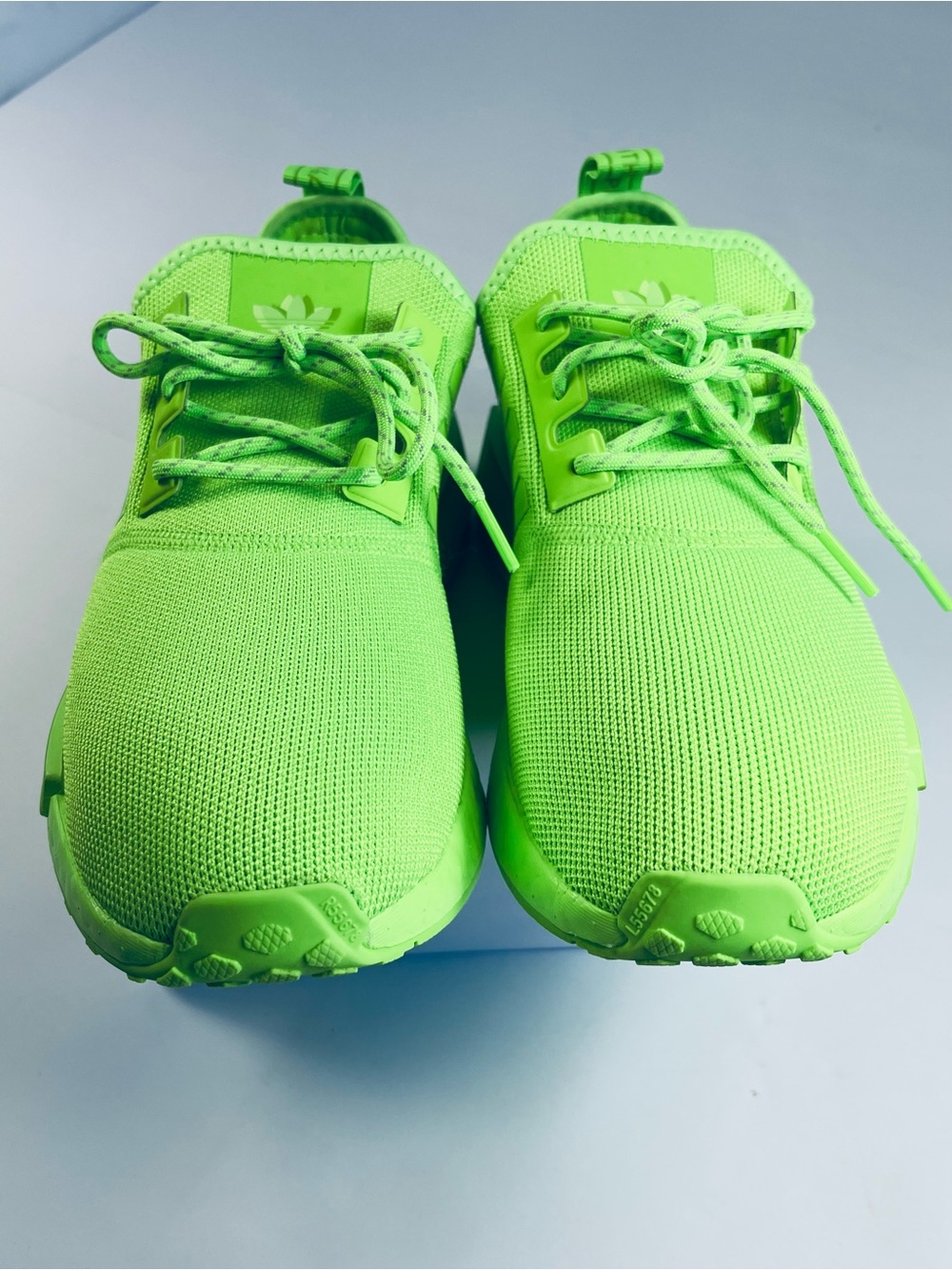 Adidas NMD R 1 Athletic Shoes #IE7277 Solar Neon Green Women’s:9 1/2 Sneakers - Picture 3 of 15